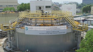 Food waste and sewage sludge anaerobic co-digestion facility at Tai Po Sewage Treatment Works